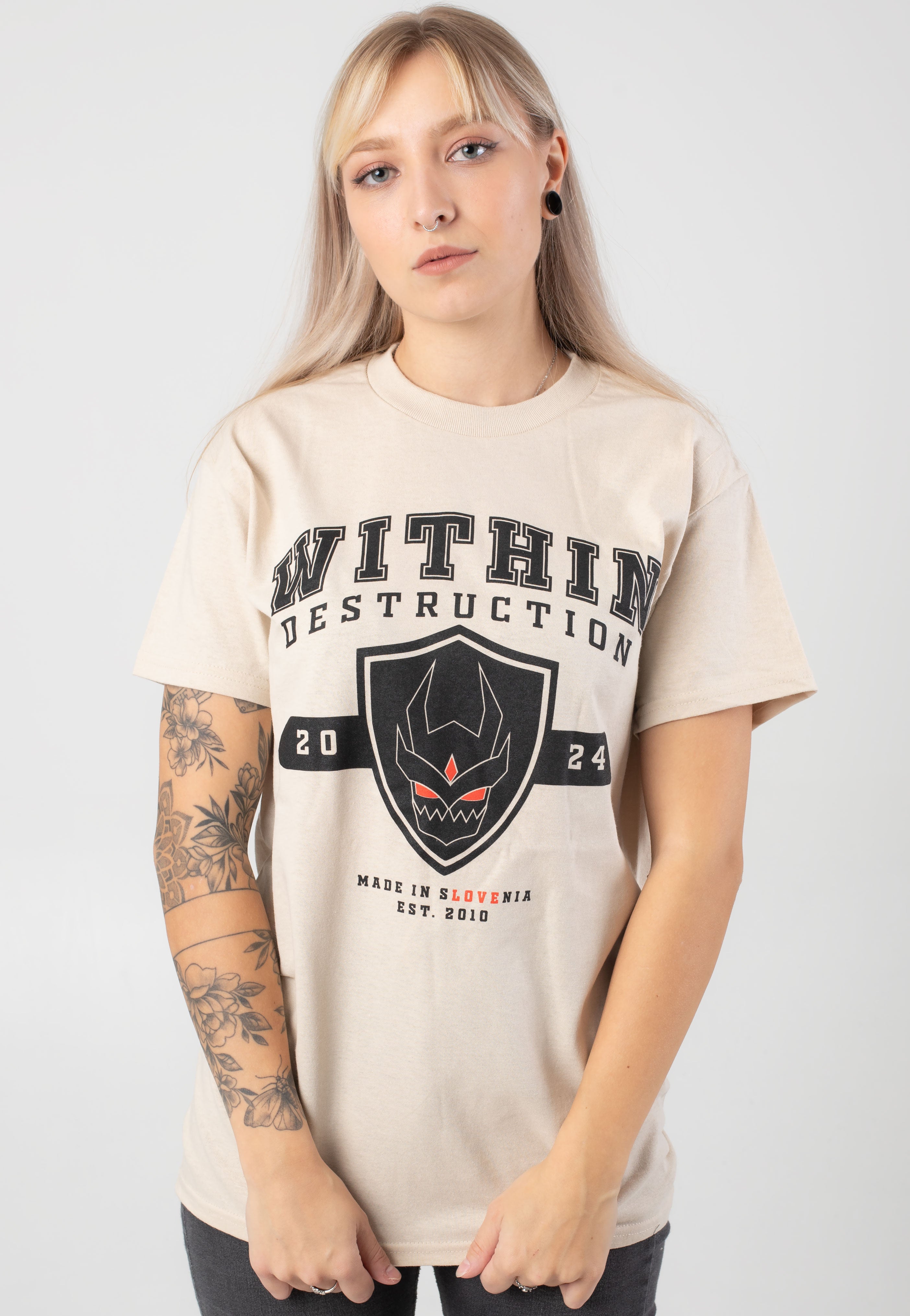 Within Destruction - College Sand - T-Shirt | Women-Image