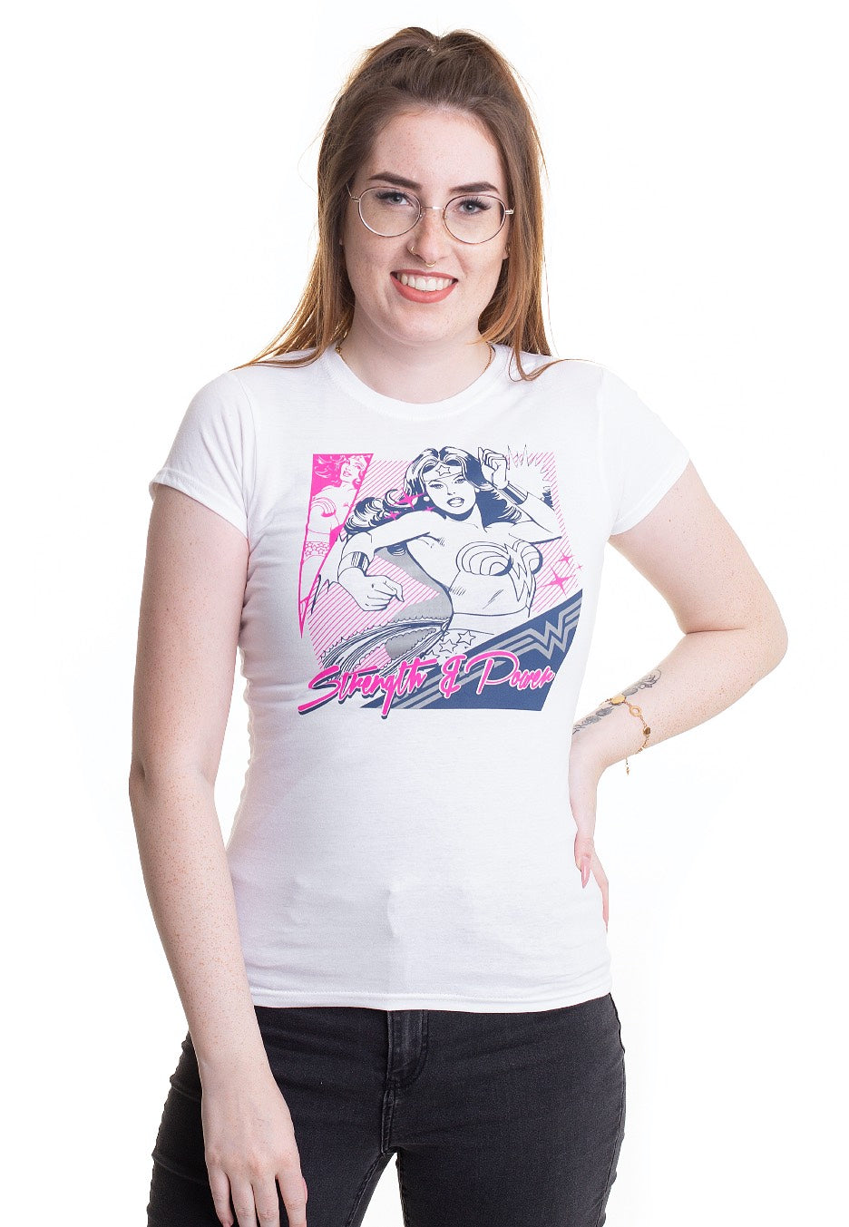 Wonder Woman - Strength & Power White - Girly | Women-Image