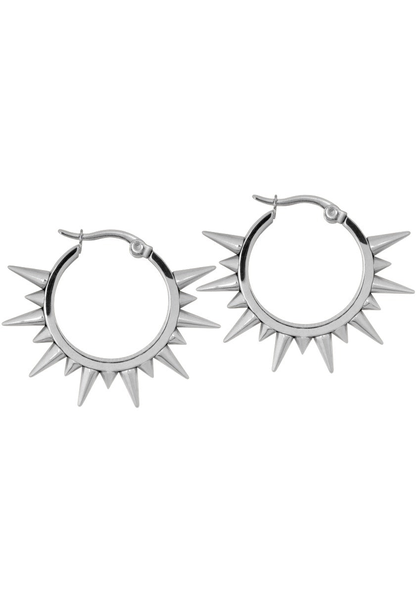 Wildcat - Spiked Silver - Earrings | Neutral-Image