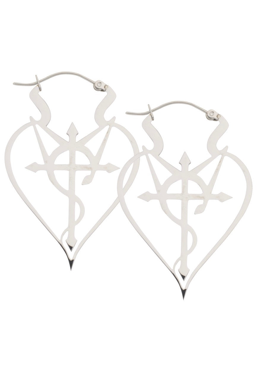 Wildcat - Crux Serpentine Silver - Earrings | Neutral-Image