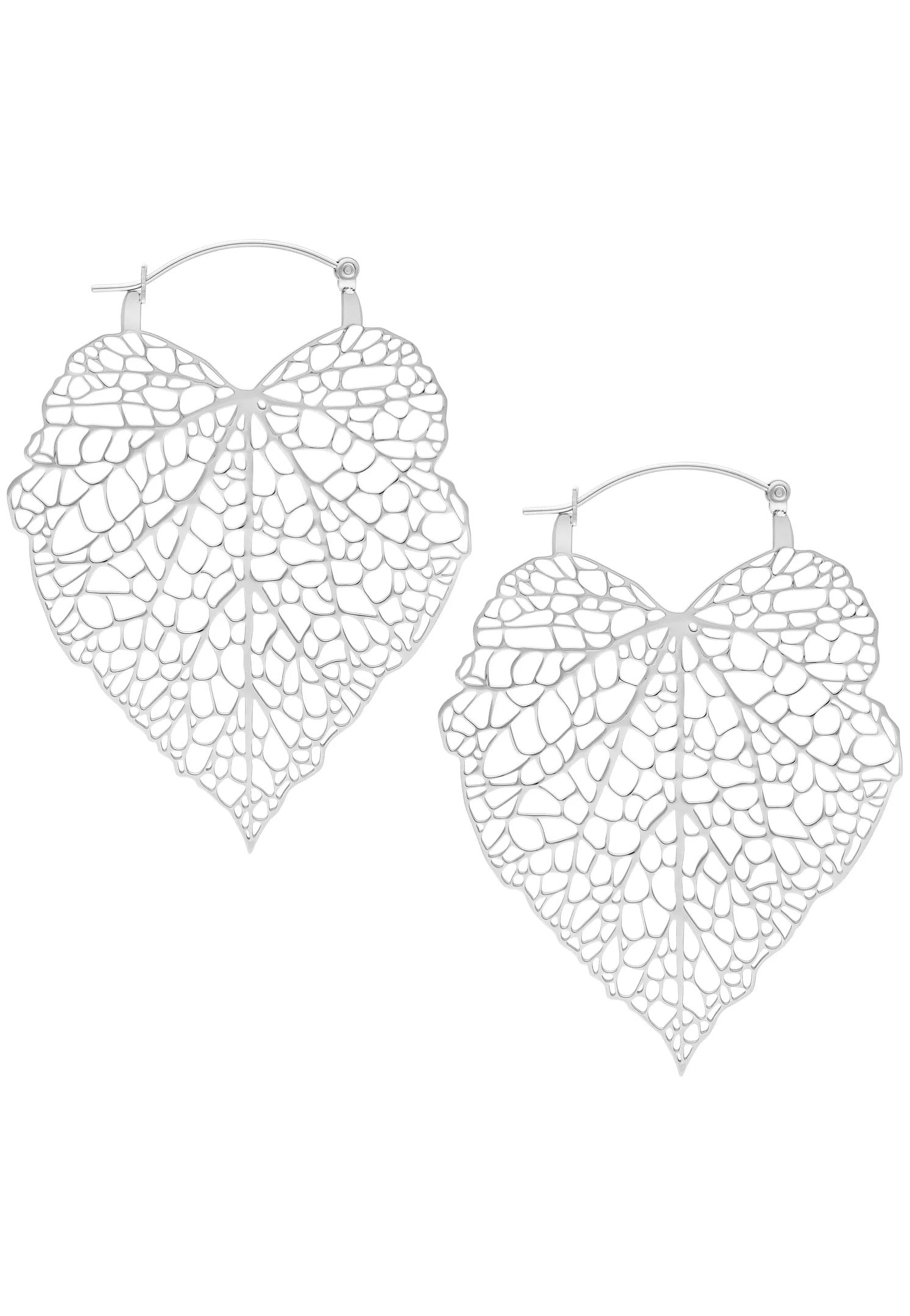 Wildcat - Lovely Leaf Silver - Earrings | Neutral-Image