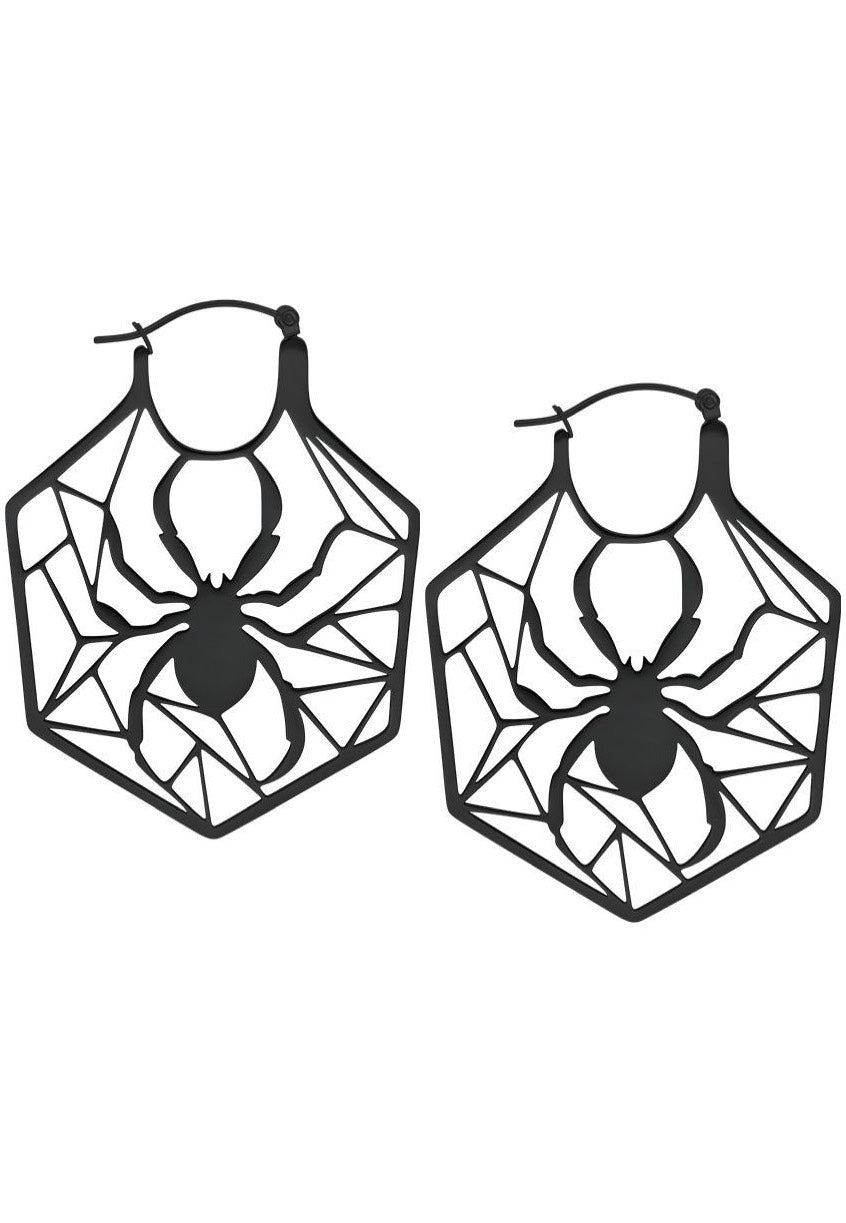 Wildcat - Spiderweb Black - Earrings | Neutral-Image