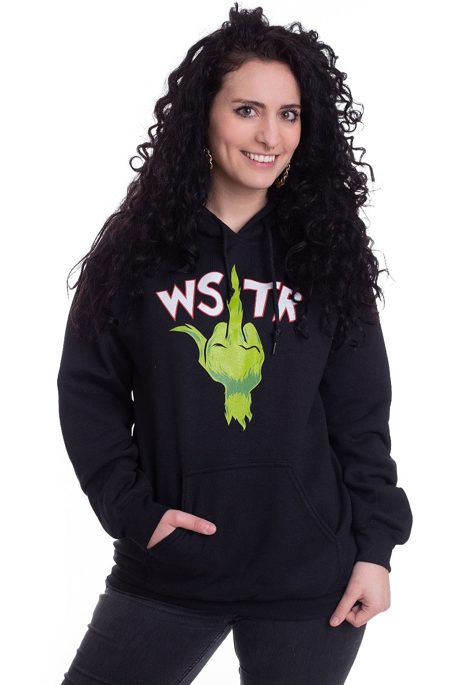 WSTR - Green Finger - Hoodie | Women-Image