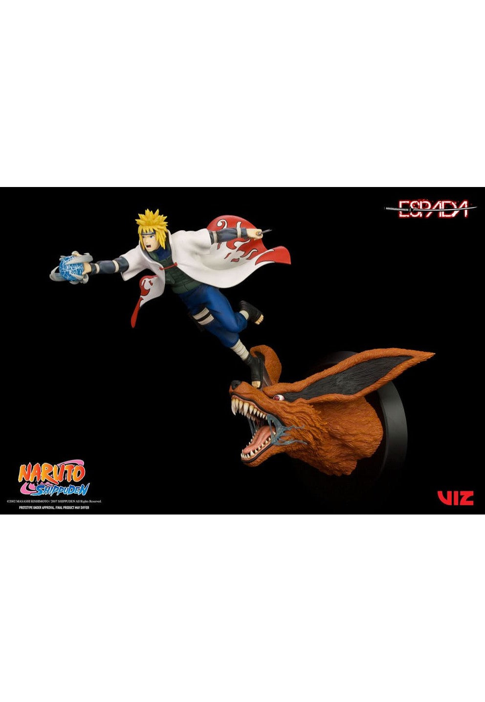 Naruto - Naruto Shippuden Minato Namikaze Vs Nine Tailed Fox 1:8 - Figure | Neutral-Image