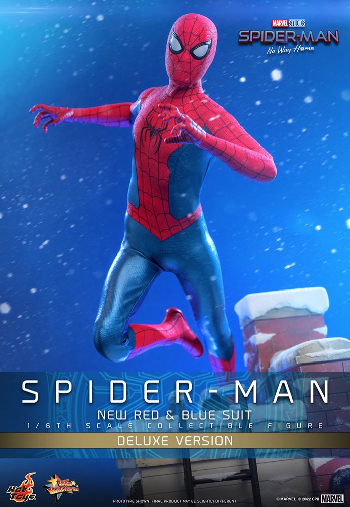 Spider-Man - No Way Home (New Red and Blue Suit) (Deluxe Version) Movie Masterpiece 1:6 - Action Figure | Neutral-Image