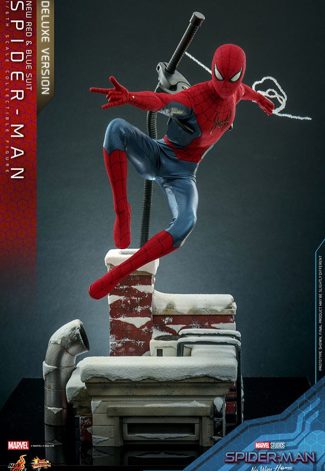 Spider-Man - No Way Home (New Red and Blue Suit) (Deluxe Version) Movie Masterpiece 1:6 - Action Figure | Neutral-Image