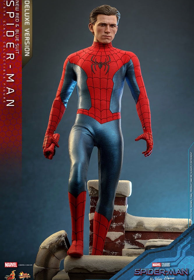 Spider-Man - No Way Home (New Red and Blue Suit) (Deluxe Version) Movie Masterpiece 1:6 - Action Figure | Neutral-Image