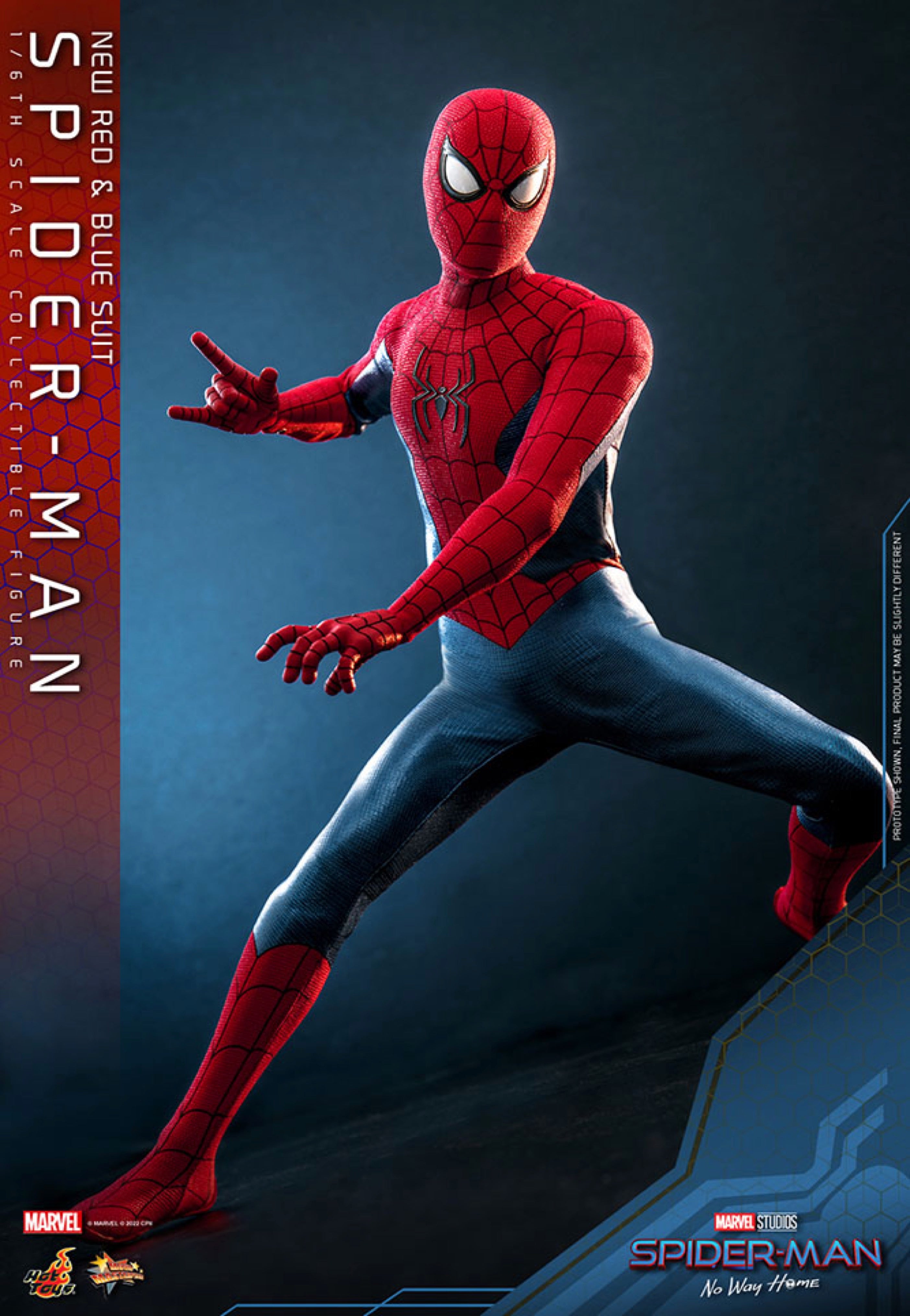 Spider-Man - Spider-Man: No Way Home (New Red and Blue Suit) Movie Masterpiece 1:6 - Action Figure | Neutral-Image