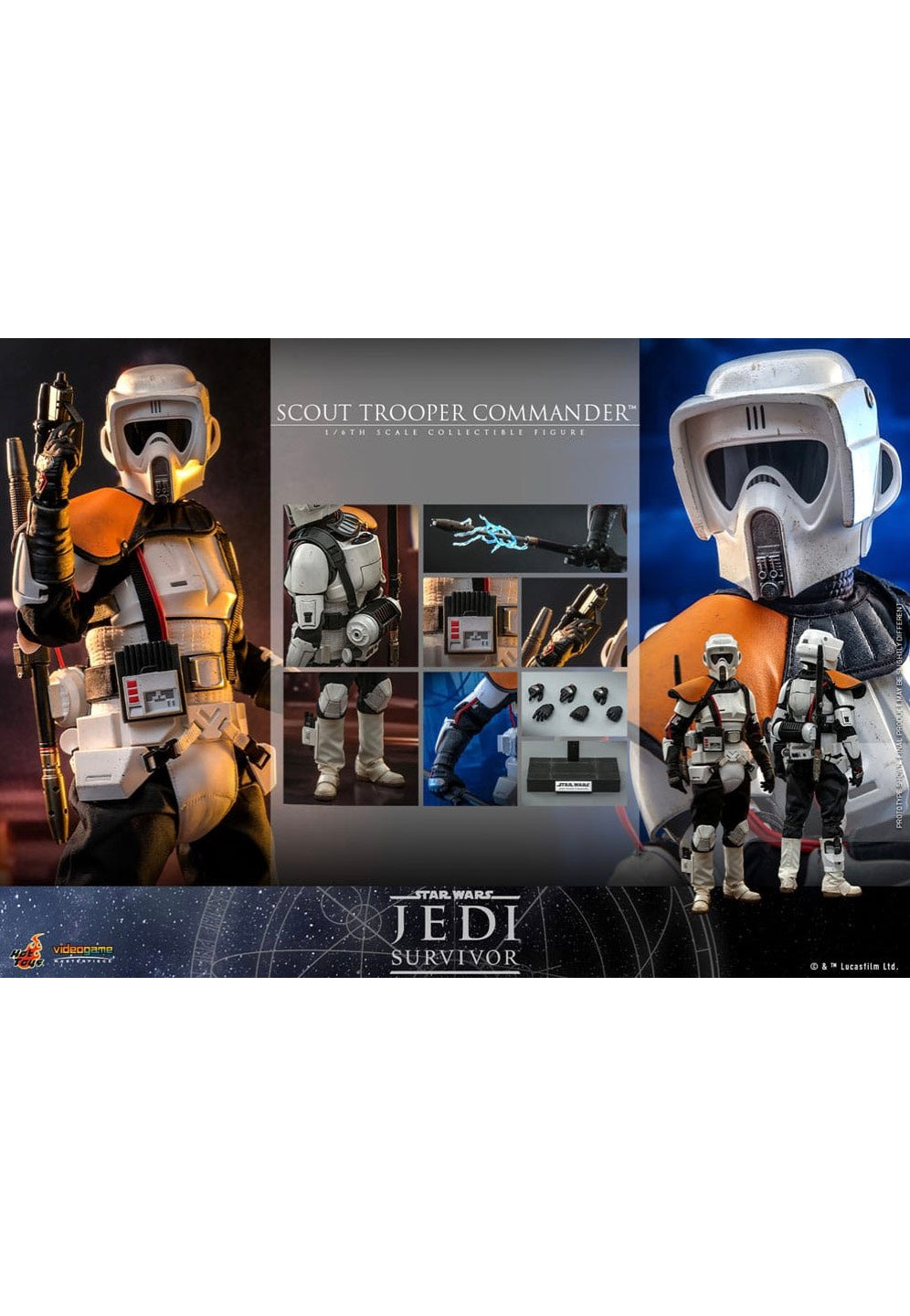 Star Wars - Scout Trooper Commander Jedi Survivor 1:6 Videogame Masterpiece  - Figure | Neutral-Image