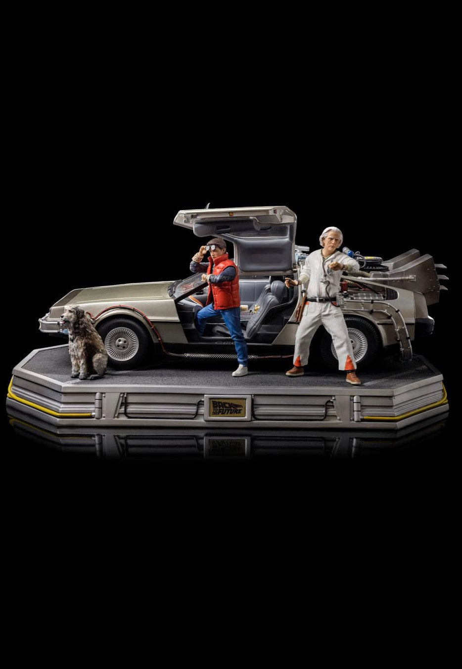 Back To The Future - DeLorean Full Set Art Scale 1:10 - Statue | Neutral-Image