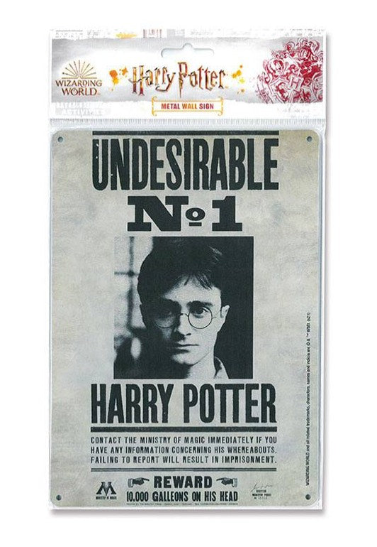 Harry Potter - Undesirable No. 1 - Metal Plate | Neutral-Image