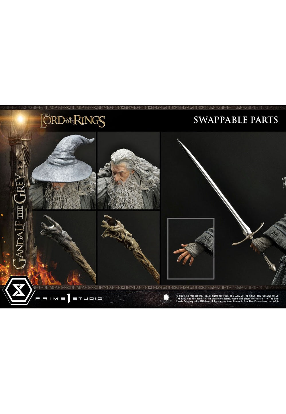 The Lord Of The Rings - Gandalf the Grey: Lord of the Rings Statue 1:4 - Statue | Neutral-Image