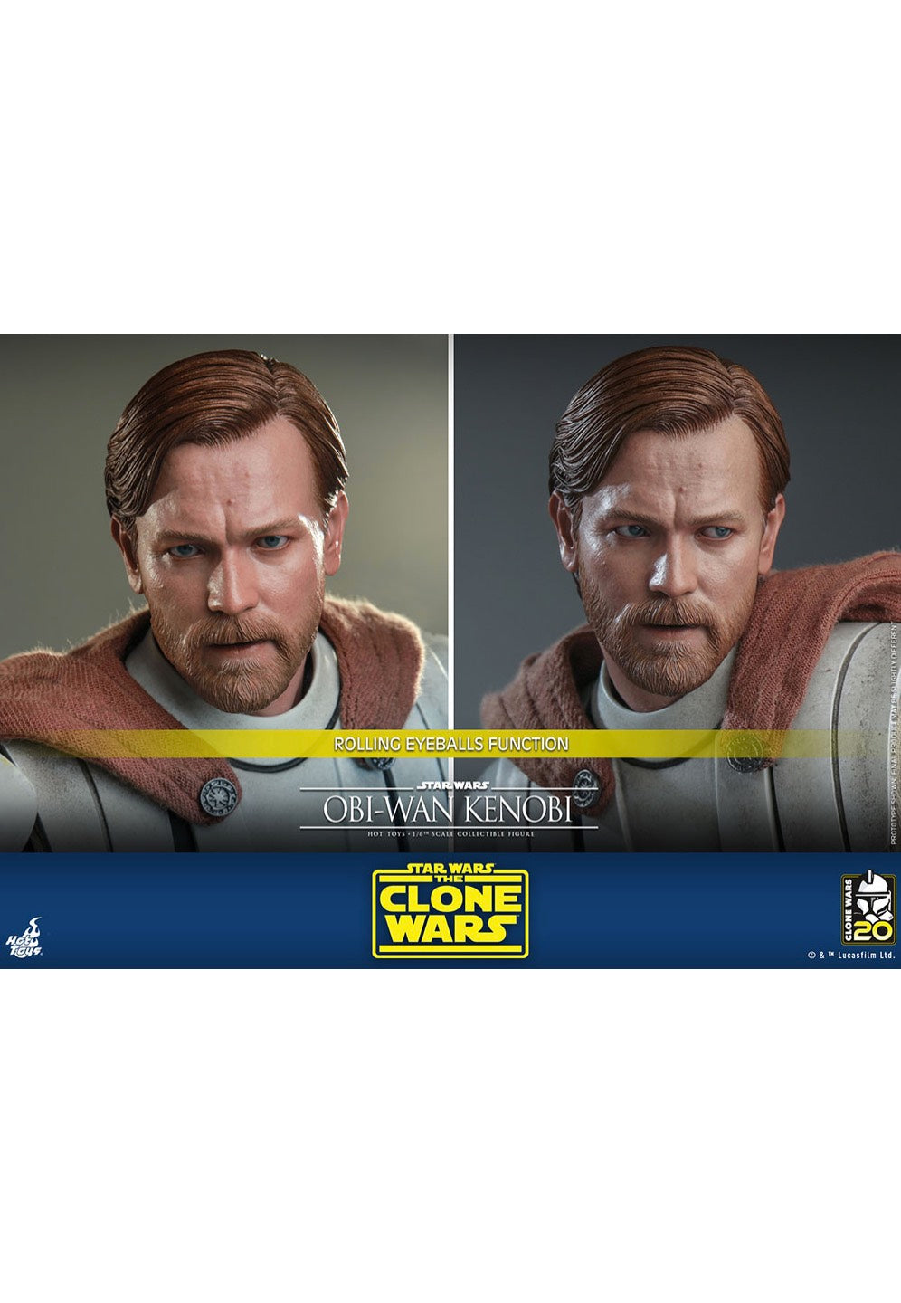 Star Wars - Star Wars The Clone Wars Obi-Wan Kenobi 1:6 - Action Figure | Neutral-Image