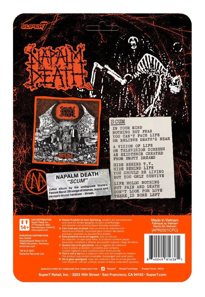 Napalm Death - Scum Demon (Orange) ReAction - Figure | Neutral-Image