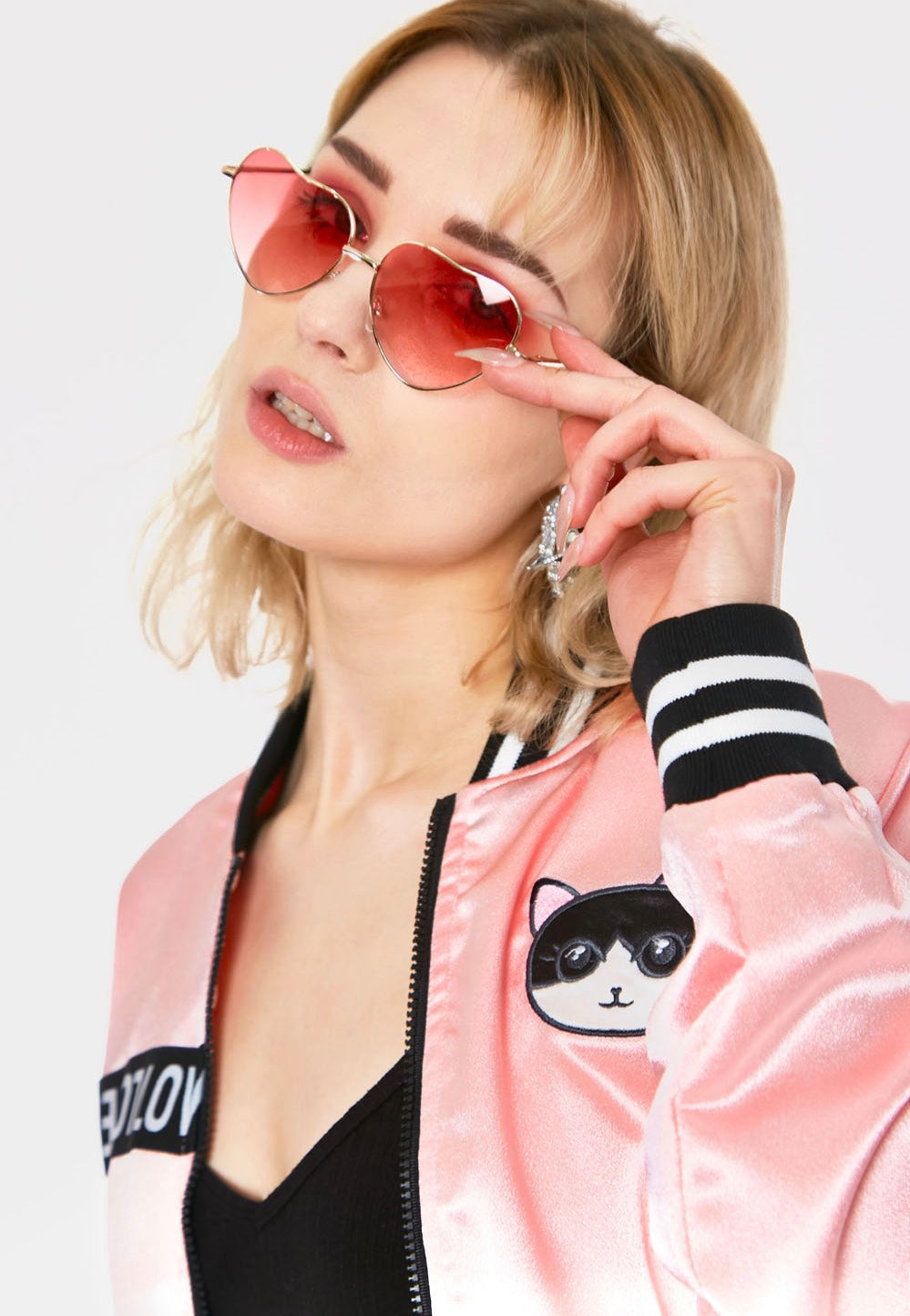 Jawbreaker - Y2K Shades In Pink - Sunglasses | Neutral-Image