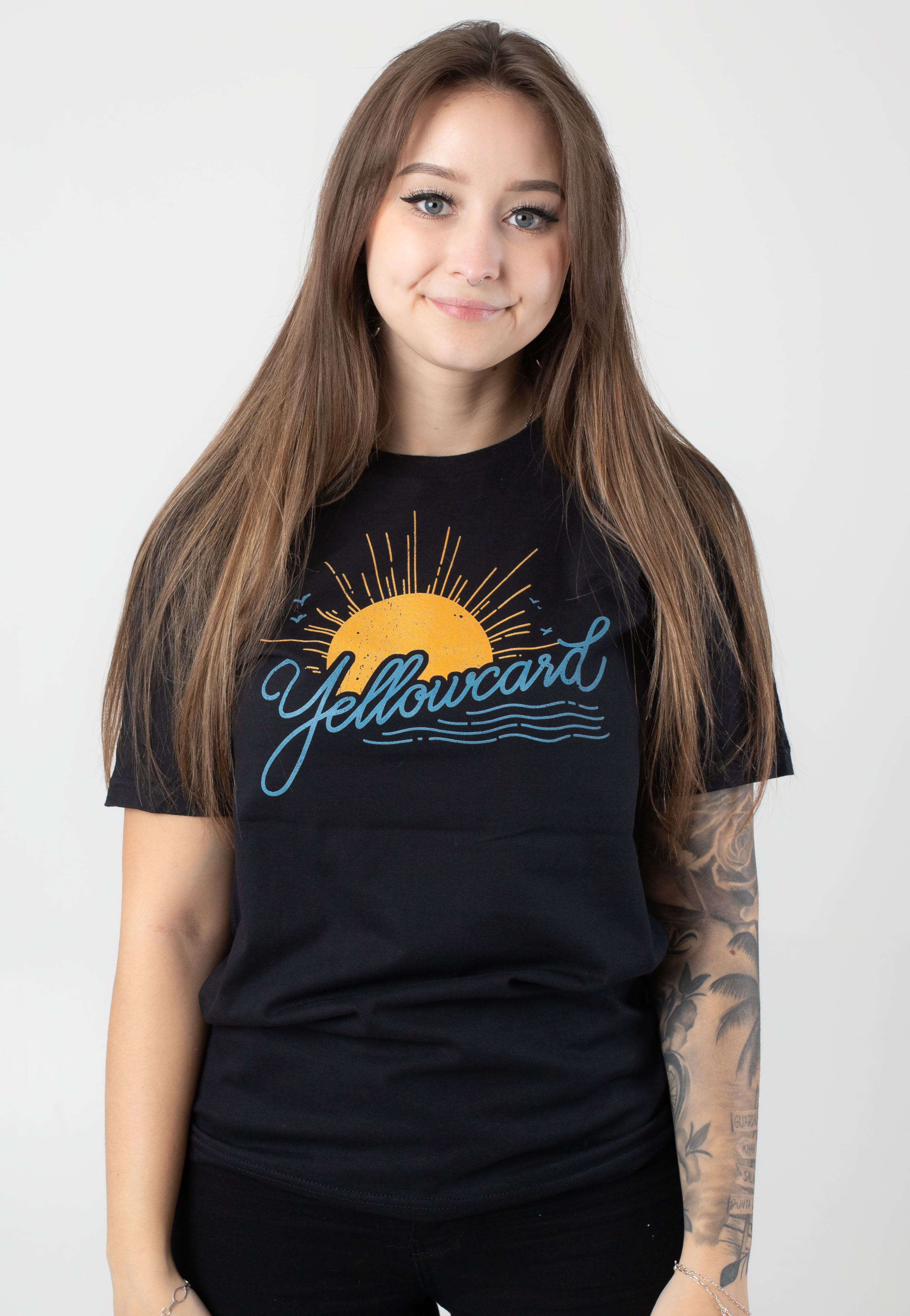 Yellowcard - Yellowcard Script Sun - T-Shirt | Women-Image