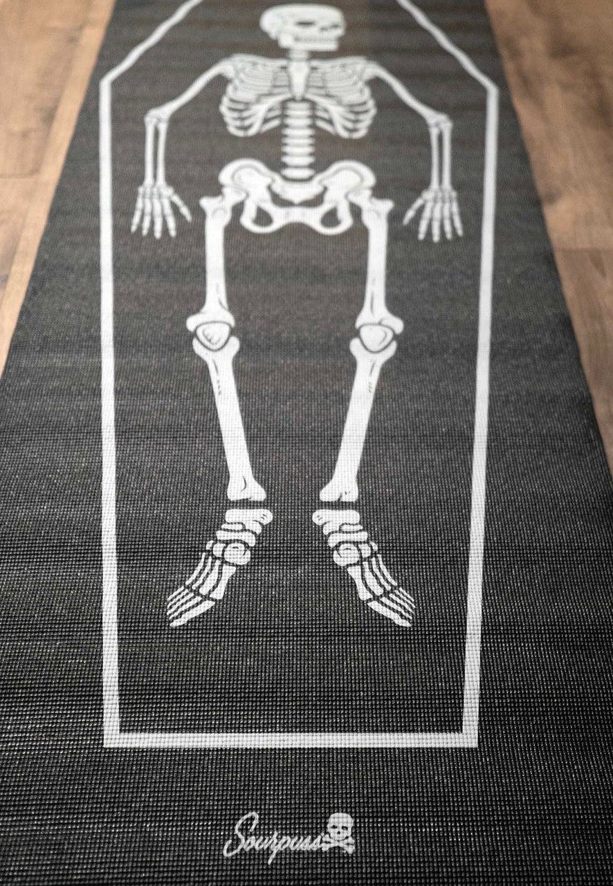 Sourpuss Clothing - Corpse Pose Black - Yoga Mat | Neutral-Image