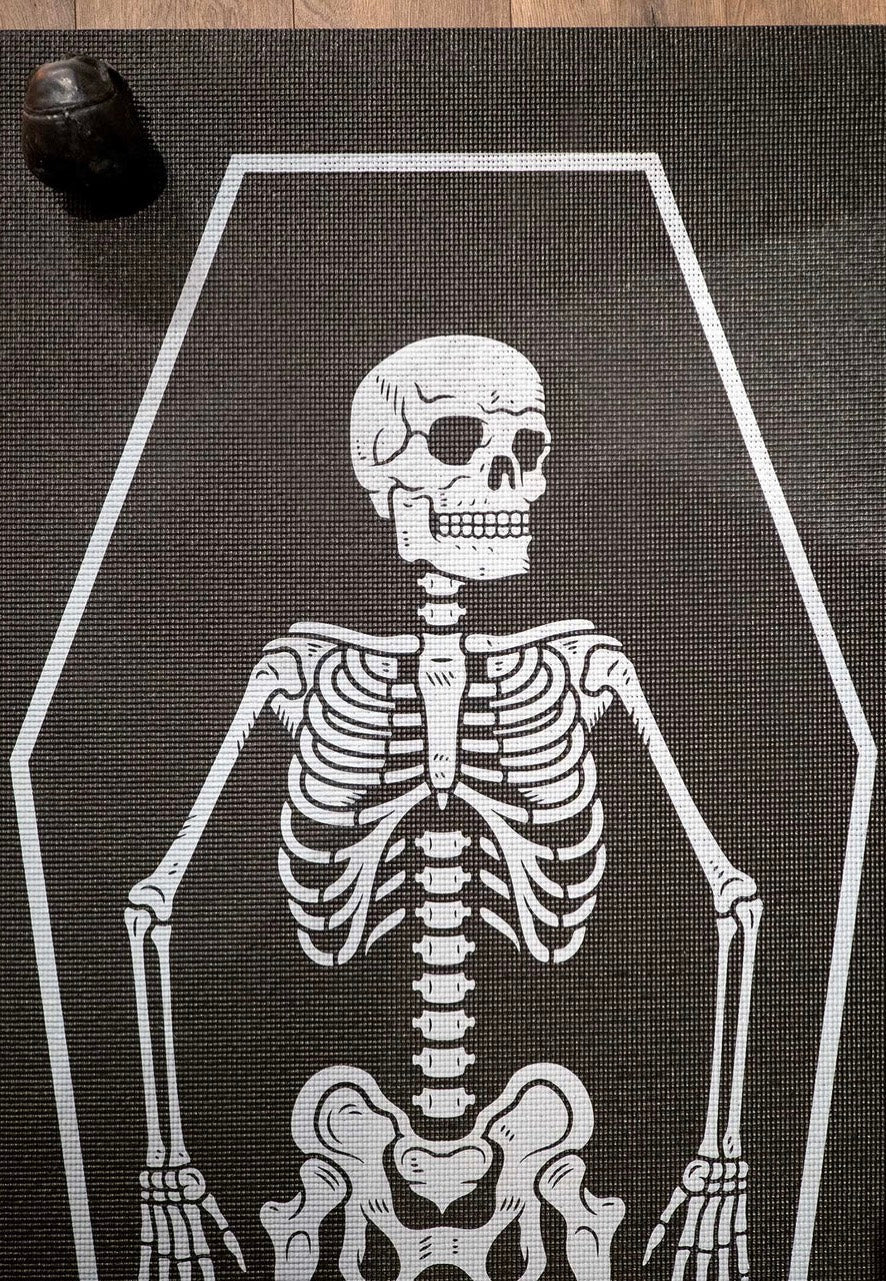 Sourpuss Clothing - Corpse Pose Black - Yoga Mat | Neutral-Image