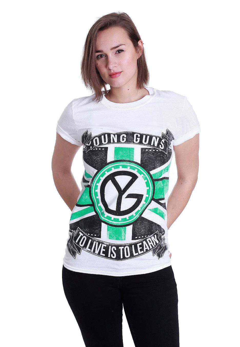 Young Guns - Flag White - T-Shirt | Women-Image