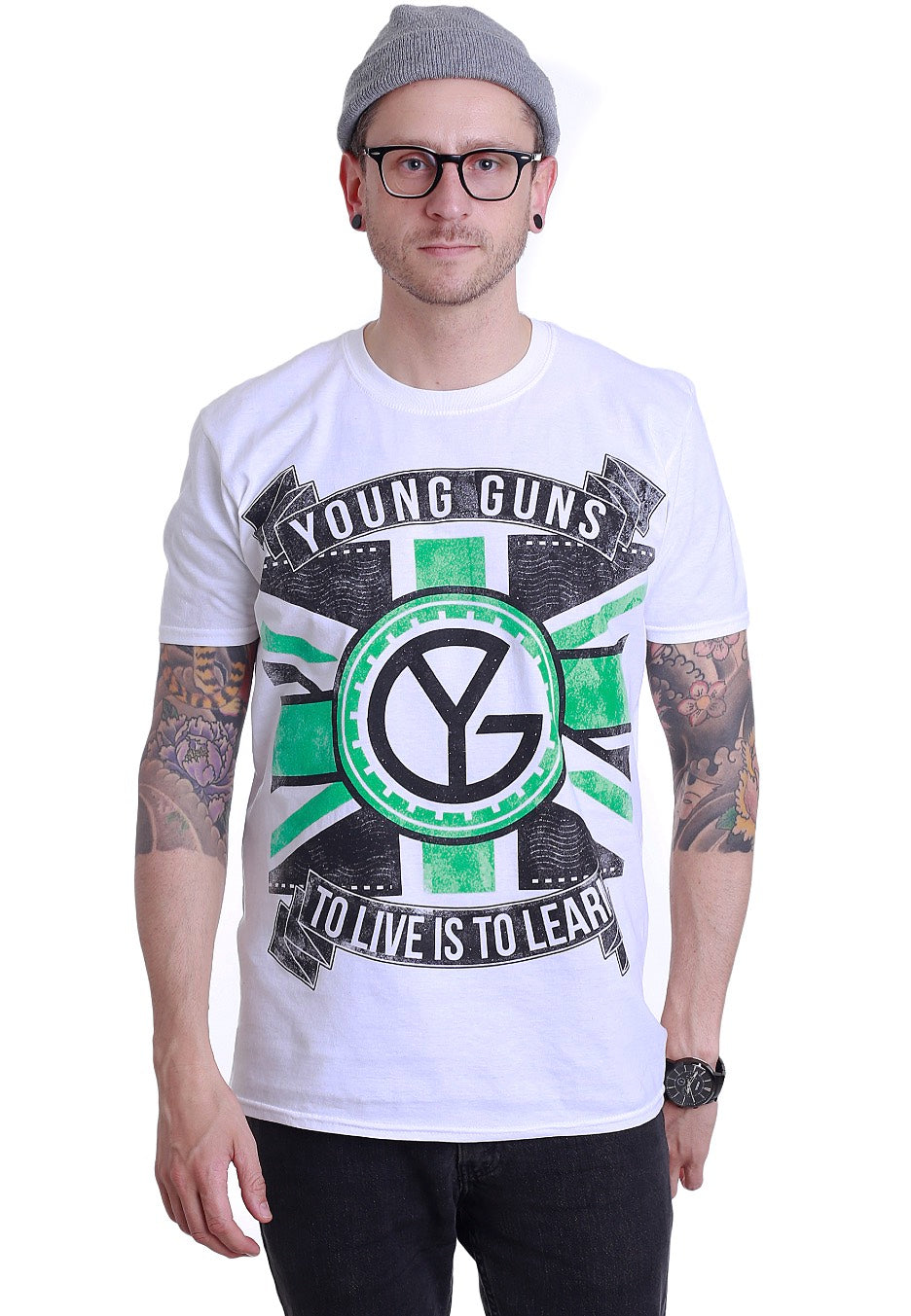 Young Guns - Flag White - T-Shirt | Men-Image