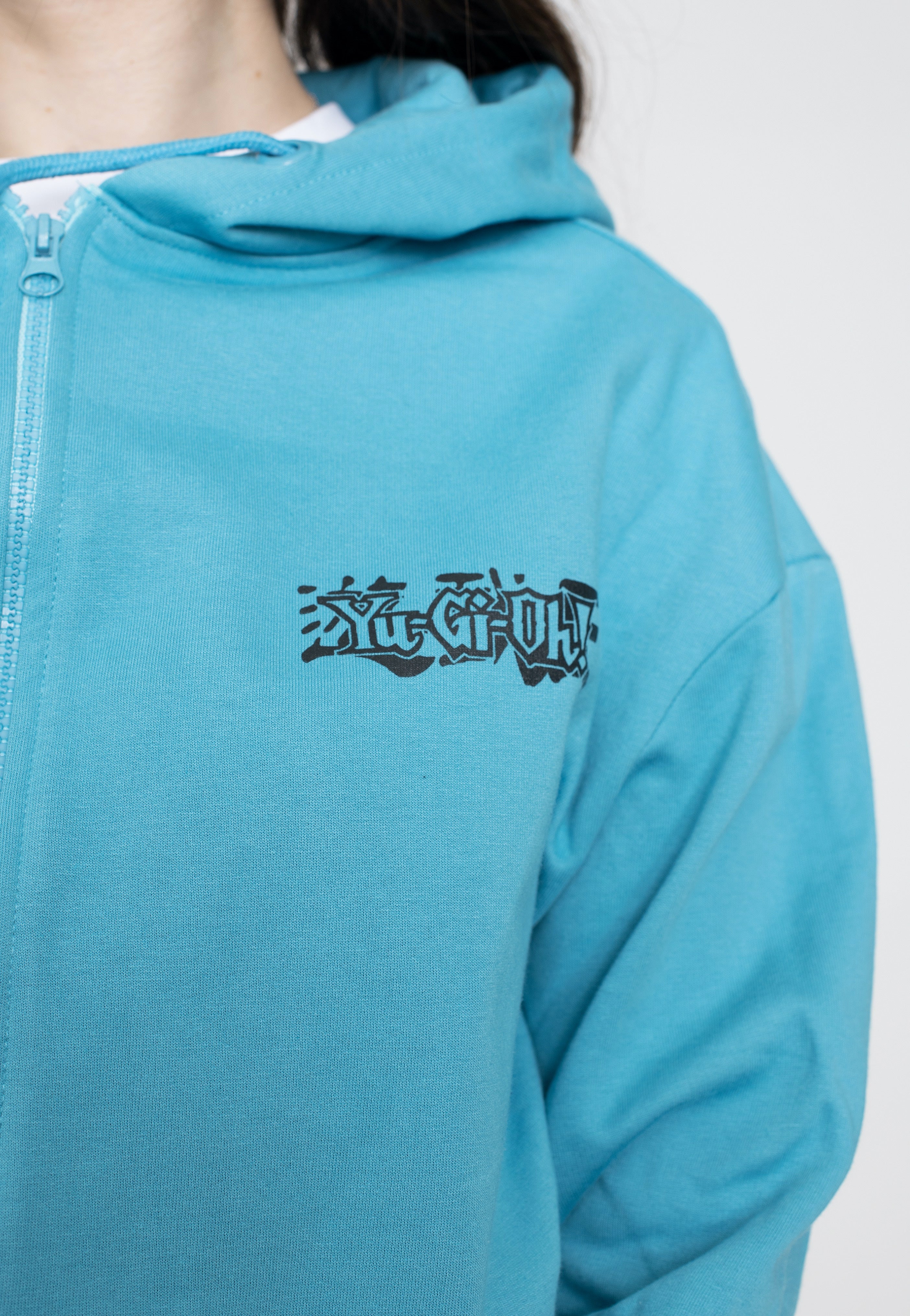 Yu Gi Oh! - Blue-Eyes Toon Dragon Light Blue - Zipper | Women-Image