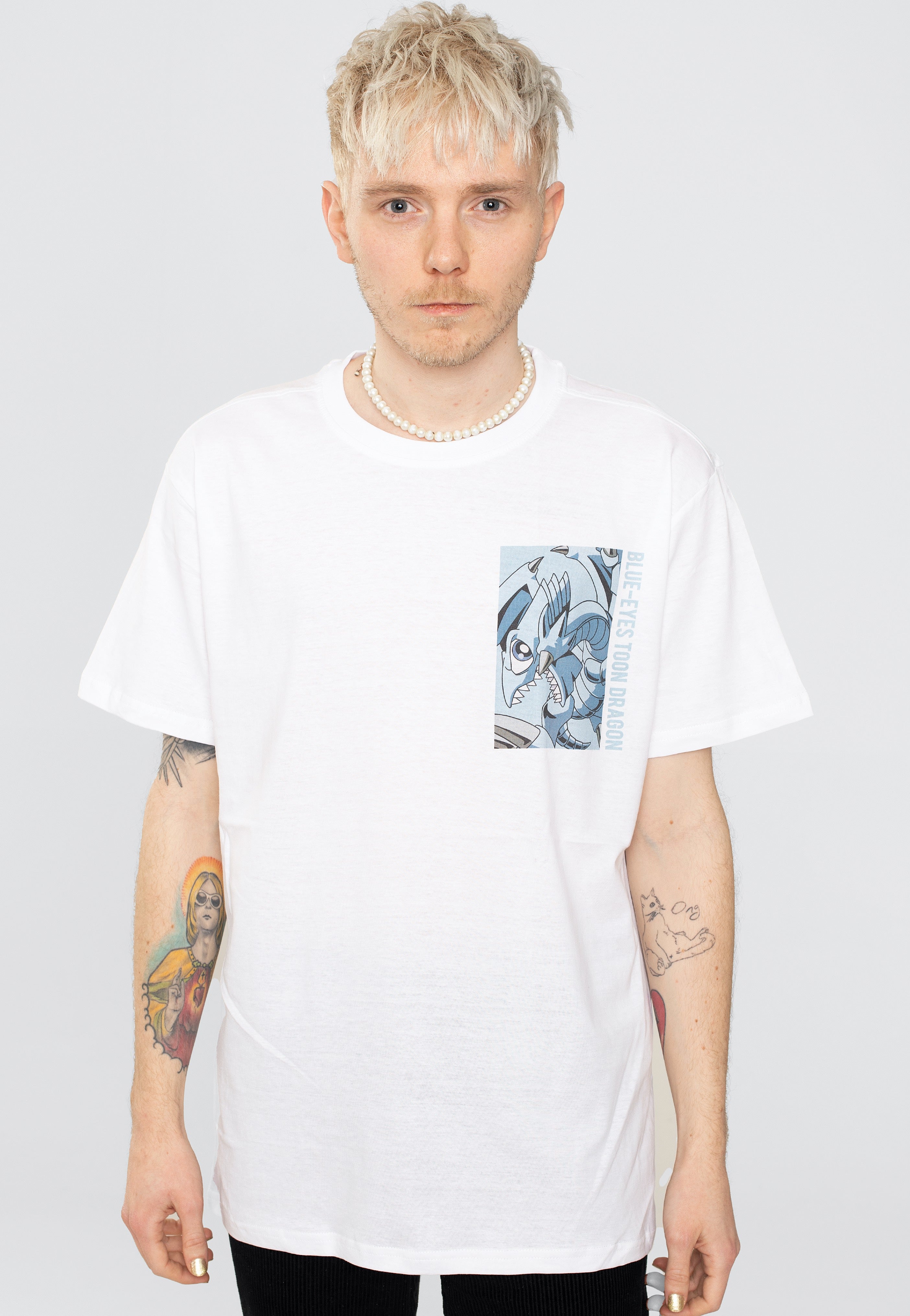 Yu Gi Oh! - Blue-Eyes Toon Dragon White - T-Shirt | Men-Image