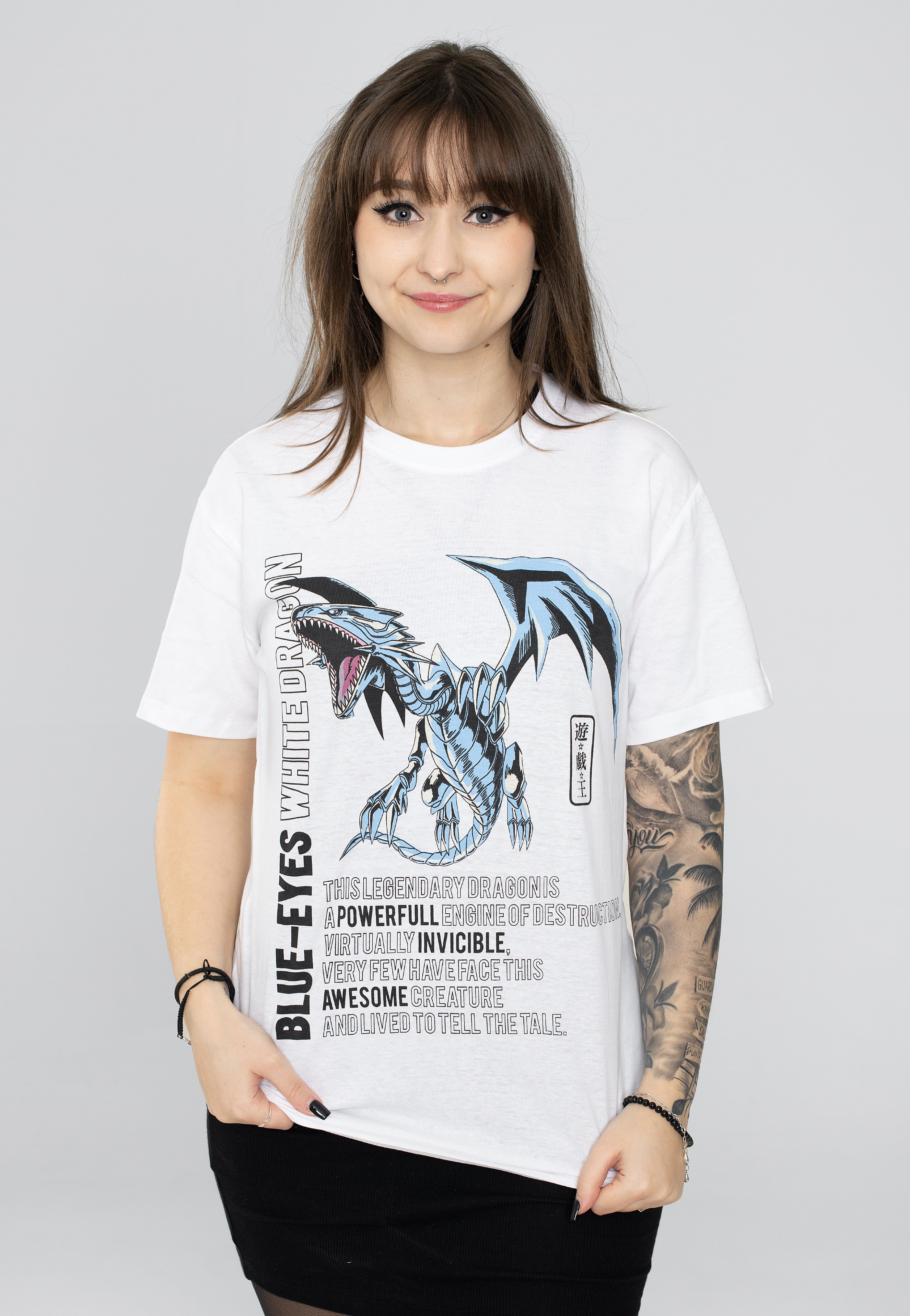 Yu Gi Oh! - Blue-Eyes White Dragon White - T-Shirt | Women-Image