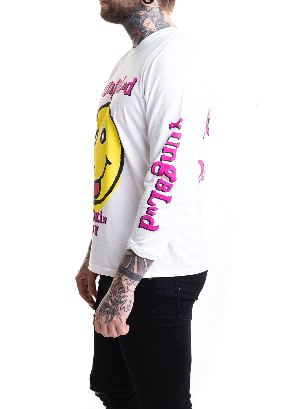 Yungblud - Raver Smile White - Longsleeve | Men-Image