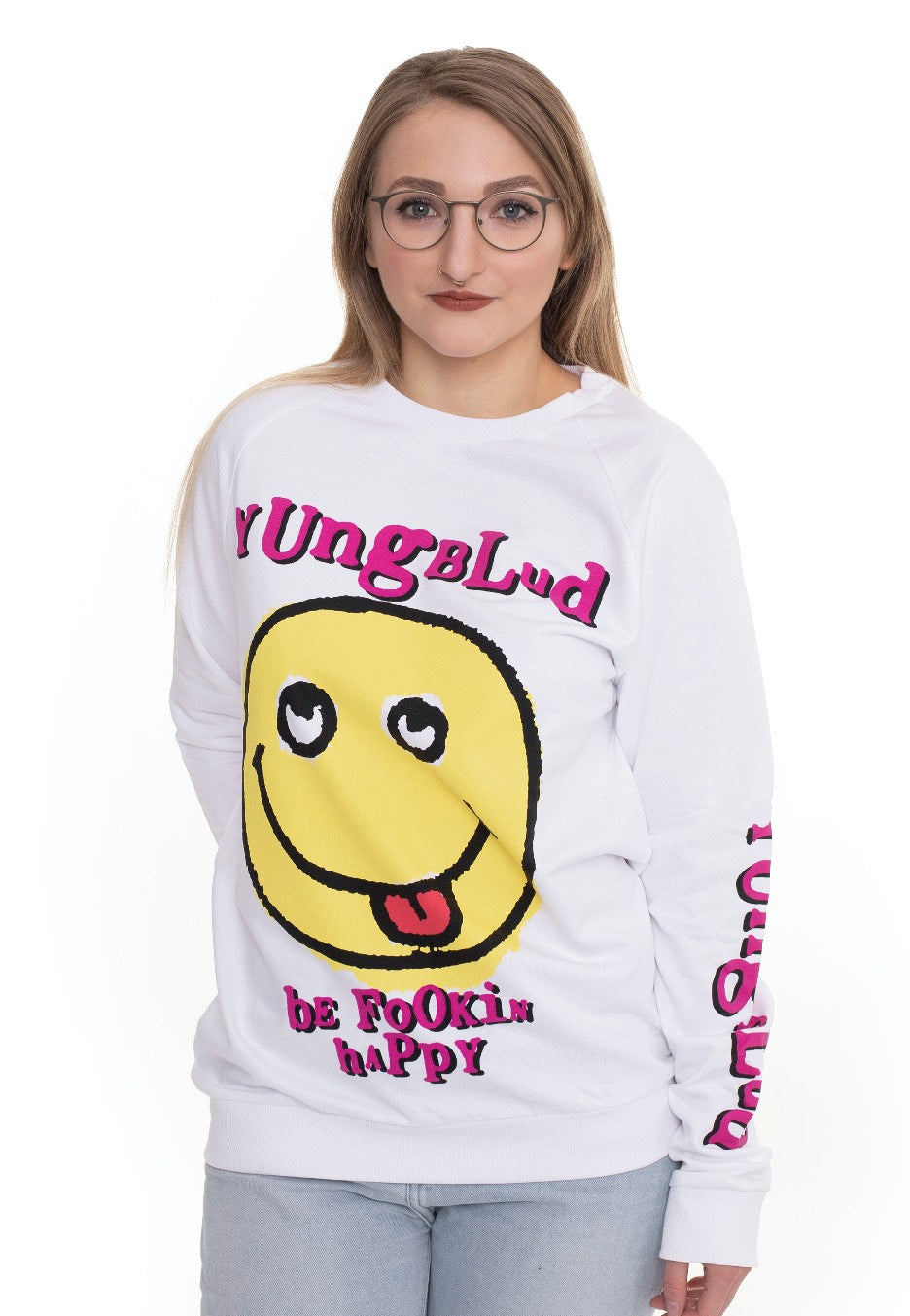 Yungblud - Raver Smile White - Sweater | Women-Image