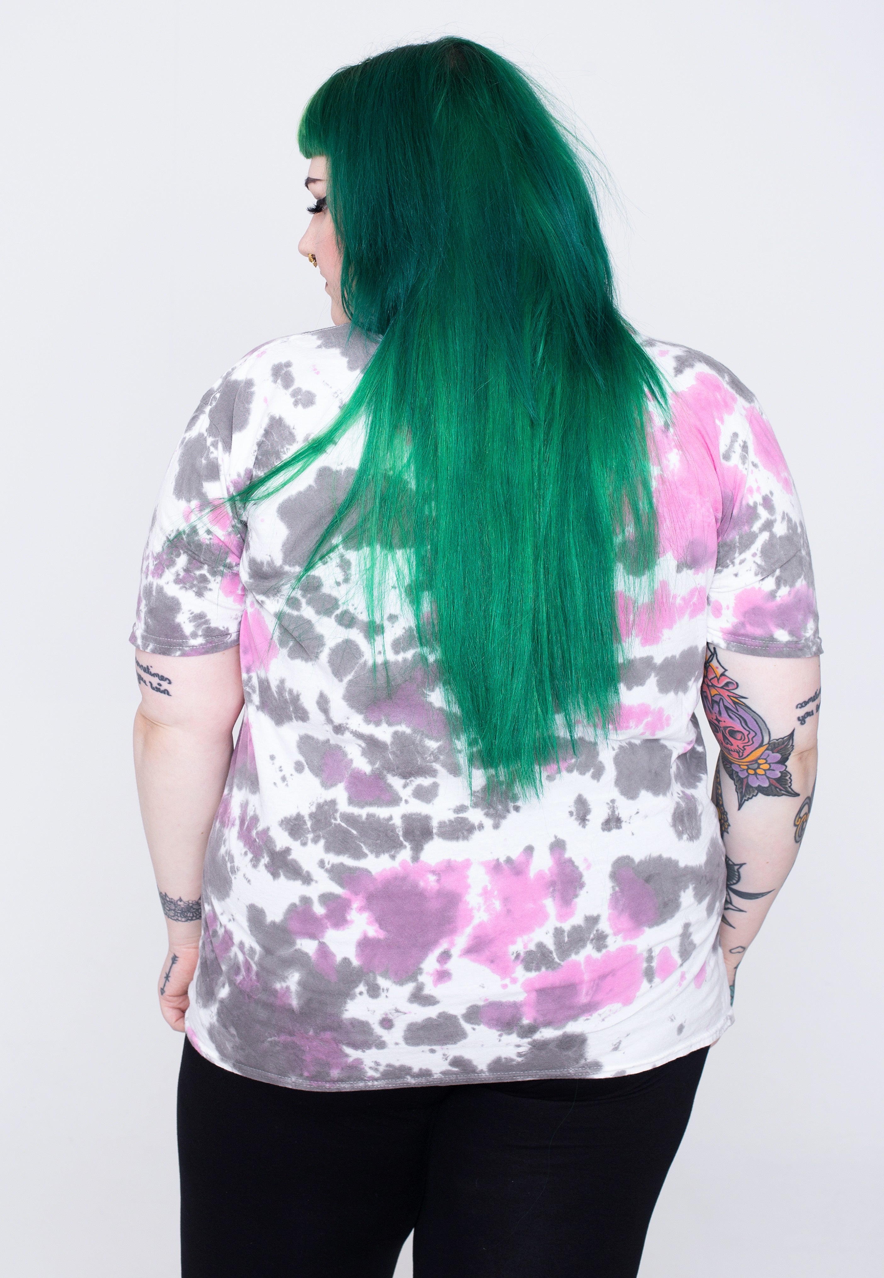 Yungblud - Scratch Logo Oval Dip-Dye - T-Shirt | Women-Image