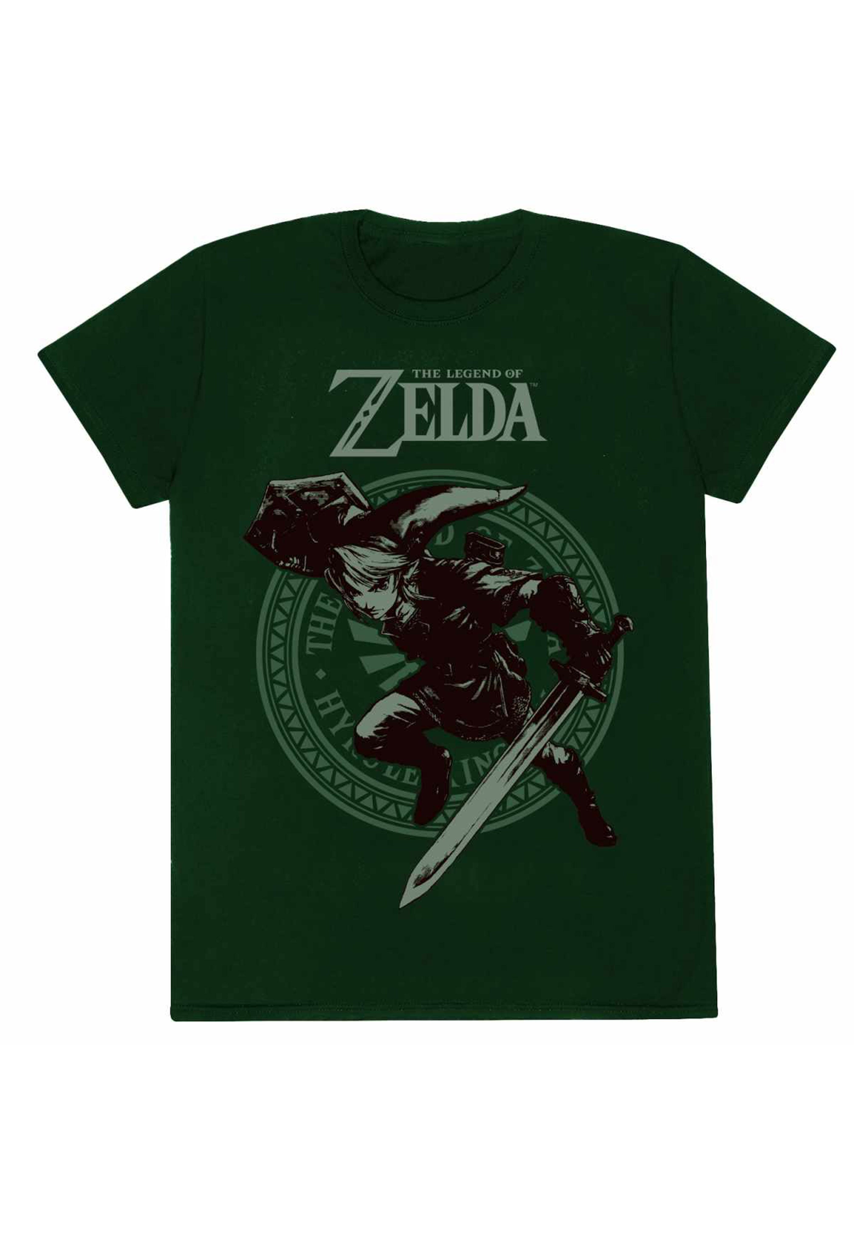 The Legend Of Zelda - Link Pose Green - T-Shirt | Men-Image